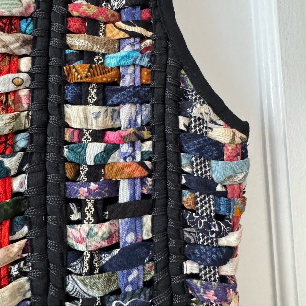 Soulmates Vintage Boho Patchwork Vest Size M - Picture 9 of 16